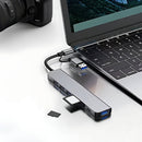 USB Hub / Razdelnik - USB i Type C Adapter - 8 vo 1 - Gray