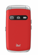 Mobilen Telefon - MeanIT Senior Flip MAX - Red