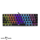Mehanicka Pro Gejmerska Tastatura 60%  - White Shark Ashiko - Black - Red Switches