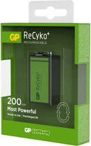 Baterija 9V Rechargeable - GP ReCyko 200 mAh